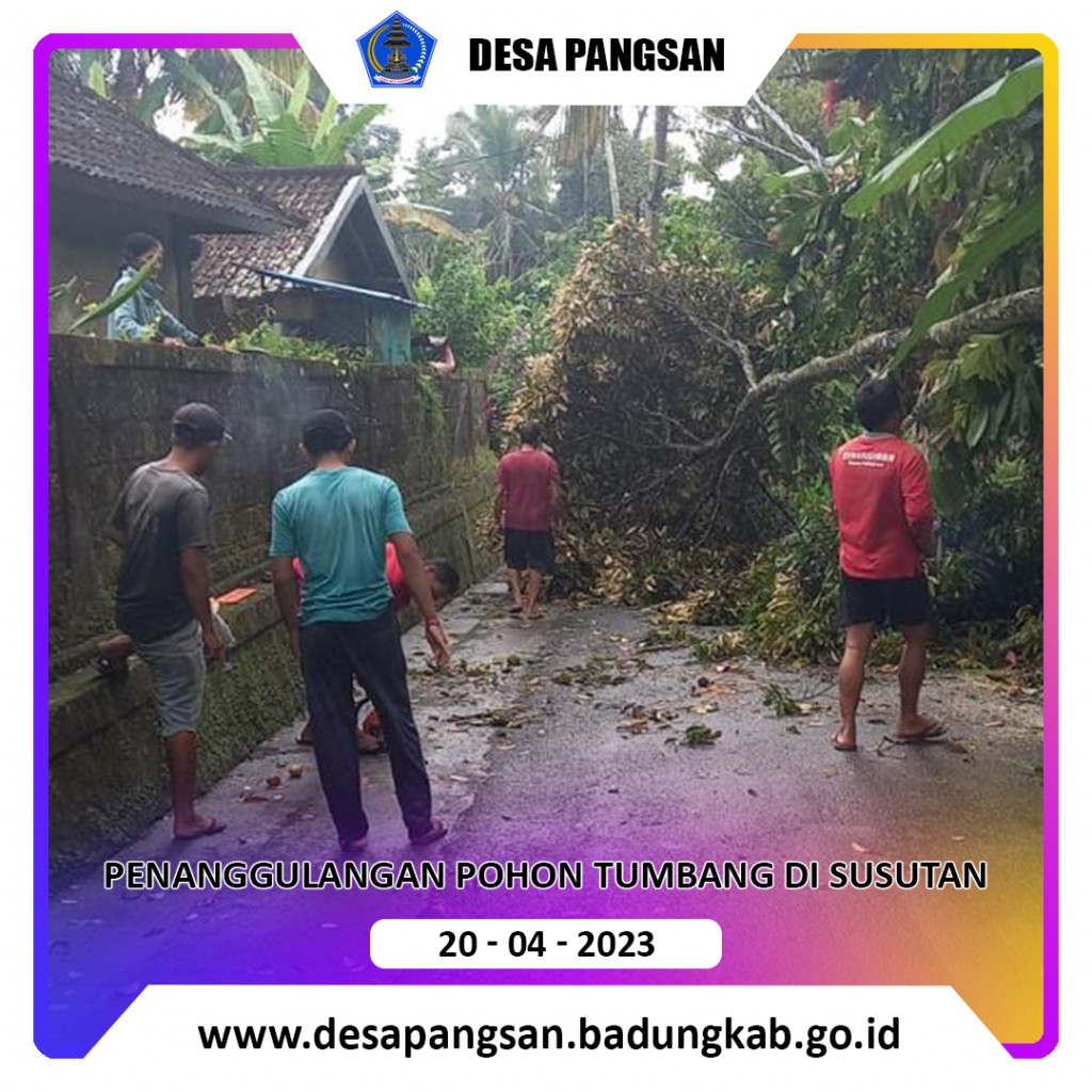 Penanggulangan Pohon Tumbang di Susutan